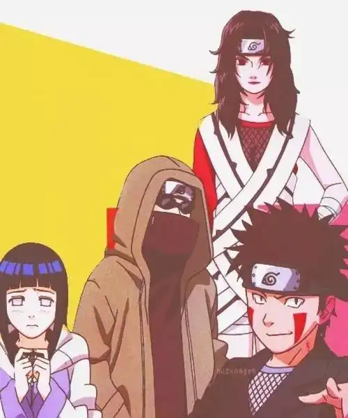 火影美图火影忍者第八班合影美图