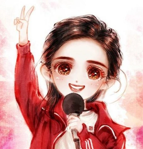 女明星卡通漫画图:赵丽颖元气满满杨幂潮范儿十足,热巴萌化了!