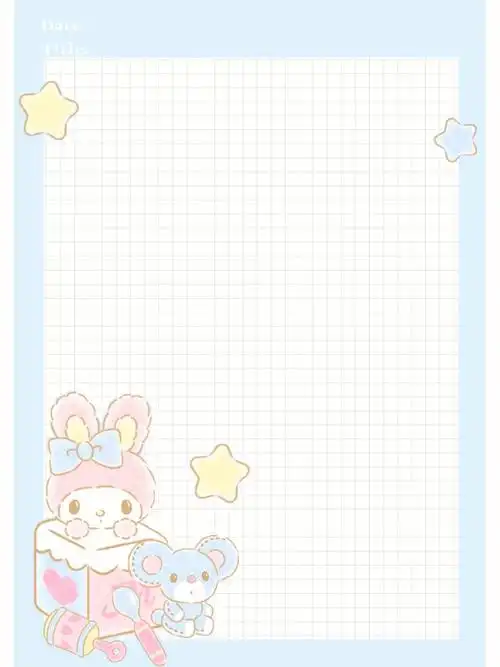 美乐蒂pad电子笔记手帐模板