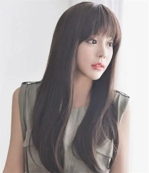 韩国特流行长直发发型,直发发型气质爆棚_飘逸直发_女生发型大全