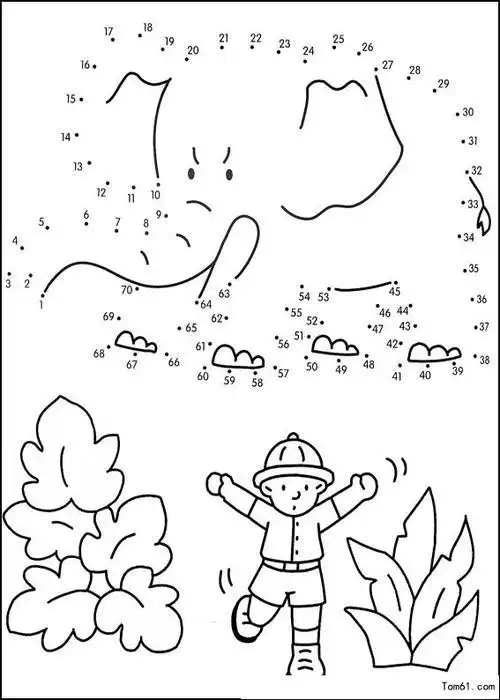 数字连线1图片简笔画图片少儿图库中国儿童资源网