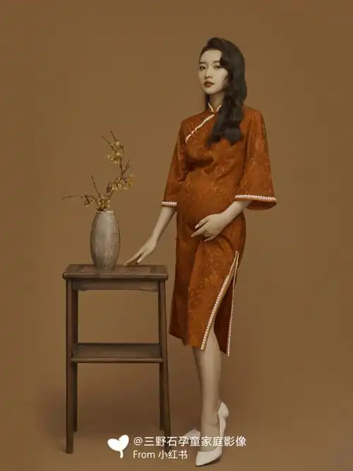 古风孕妇照推荐一眼就爱上的旗袍孕照