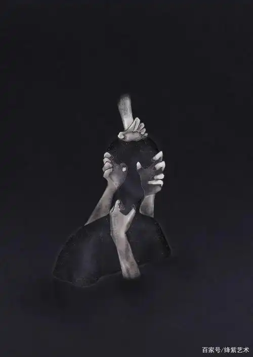 他将孤独形象化了,独特的绘画风格,让人感到绝望和压抑