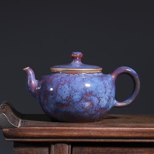 壶 茶壶 钧瓷茶壶 如意壶 白露伟 神垕  钧瓷小哥