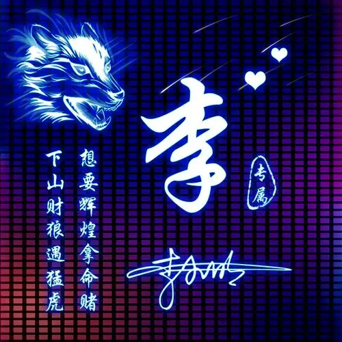 微信头像,个性头像定制,财狼遇猛虎,商务励志头像-微信头像,百家姓氏