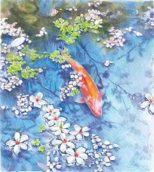 彩铅古风画图片古典精致的彩铅古风画欣赏