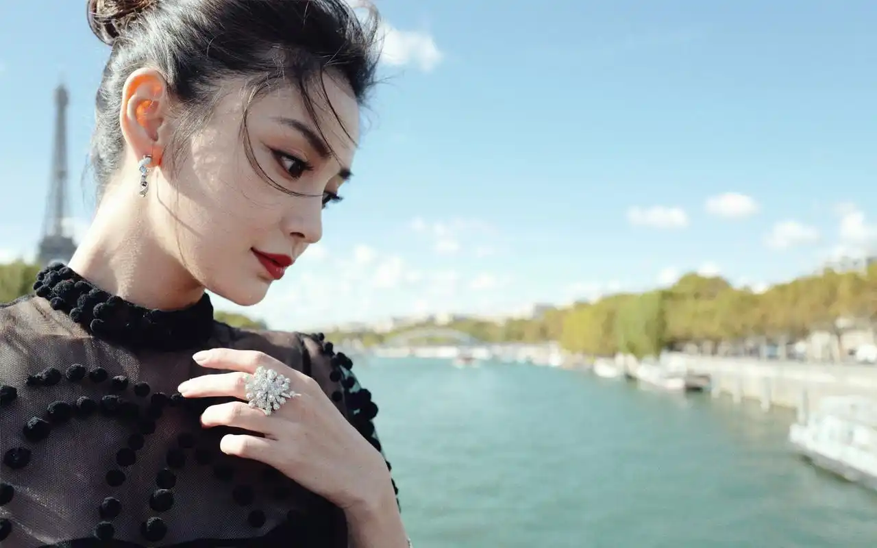 angelababy摩登黑色优雅性感图片桌面壁纸-大陆明星-壁纸下载-美桌网