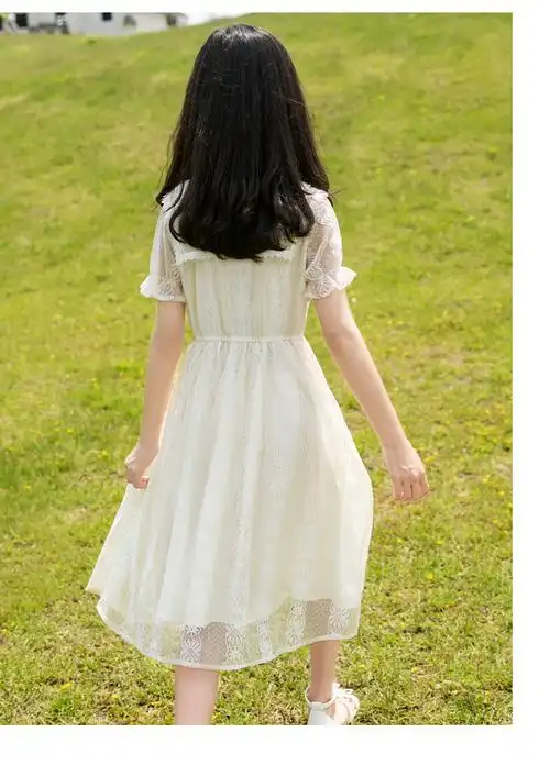 荷棠梦儿童连衣裙女大童裙子9夏季11公主裙10岁女孩衣服夏裙12新款