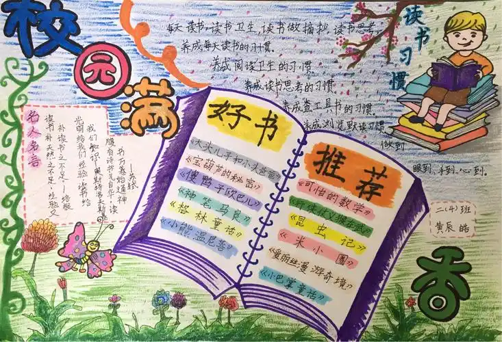"推荐一本好书"手抄报