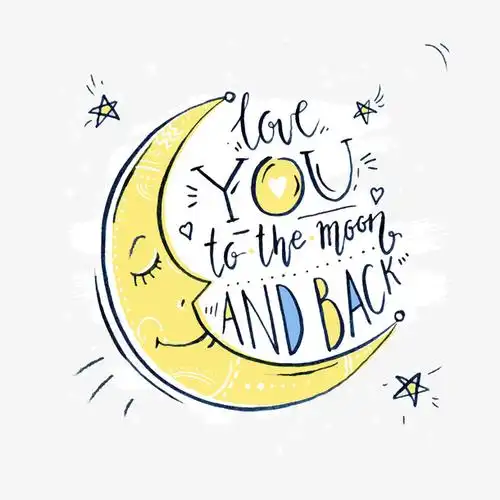 月亮卡通图标下载