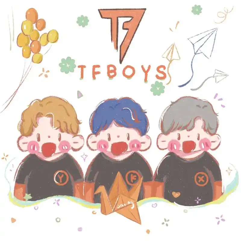 画了三小只|tfboys十年之约.希望三小只越来越好#tfb - 抖音