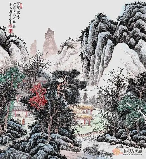 山水怎么画怎么画山水画简单又好看