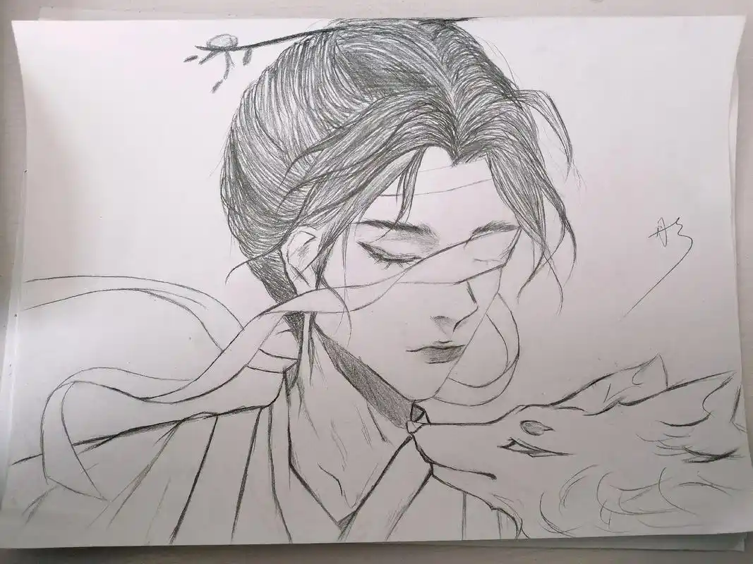 画画 #手绘 #临摹 #大帅比的日常 原作者@橘子豆  - 抖音