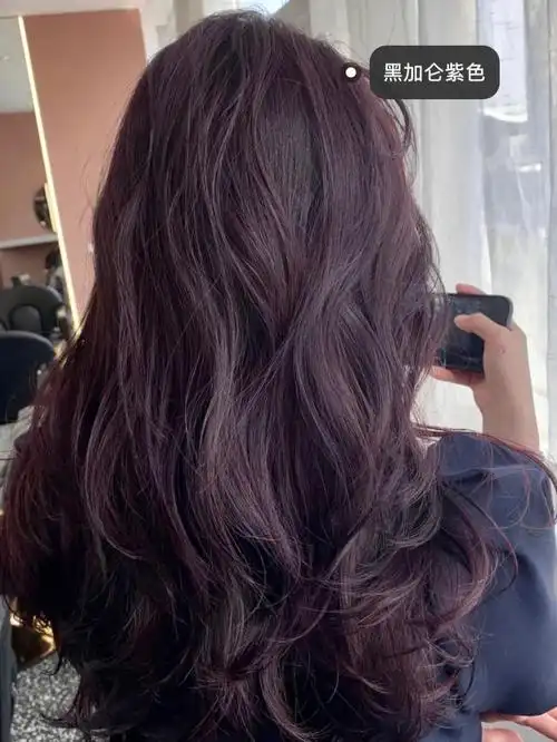 显白又高级的黑加伦紫色显白发色