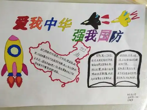 蠡吾镇中心校 东北寺小学 五年级----"爱我中华 强我国防"主题活动