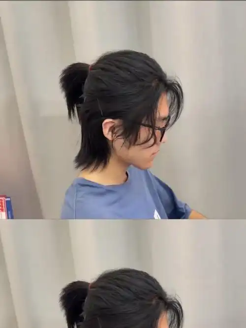 才好看,长发一样非常酷如果你疲倦了短发可以尝试一下这款武士头发型