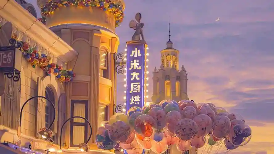 迪士尼的梦幻圣诞夜晚桌面壁纸