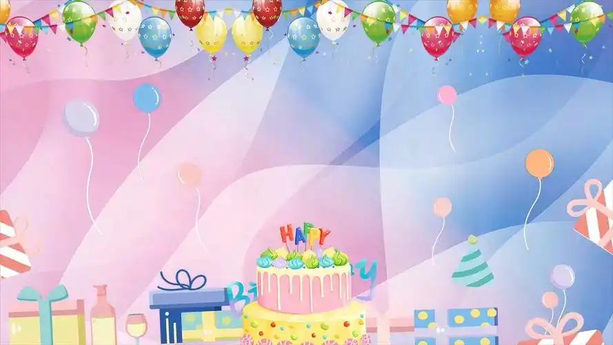 hd4k高清蛋糕背景可爱温馨唯美大气背景ae模板生日蛋糕背景图片生日背