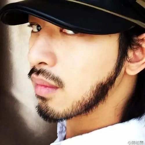 陈柏霖蓄胡须照 胡子男真有魅力