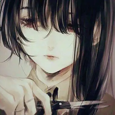 暗黑系二次元女生头像