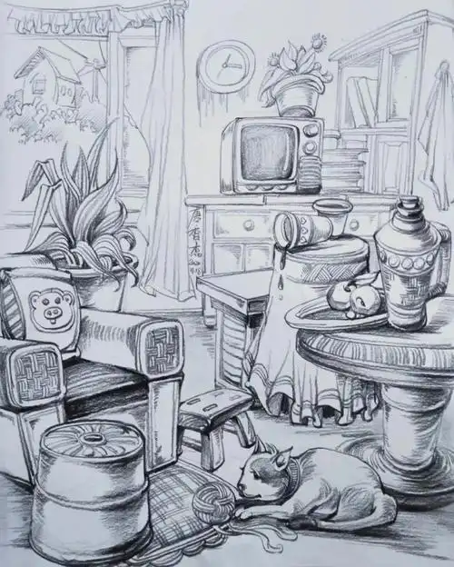 速写万能场景搭配