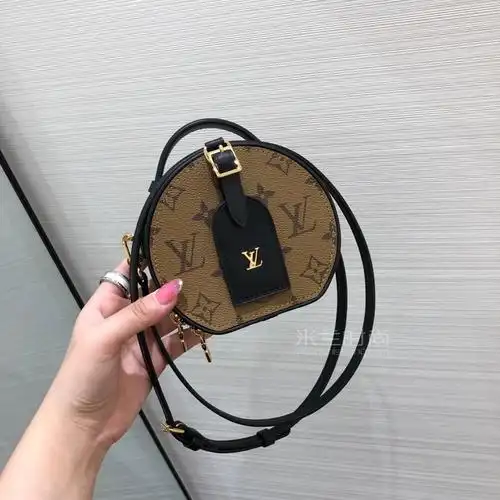 路易威登lv19年mini boite chapeau 圆饼包m44699硬斜挎包单肩包奢侈