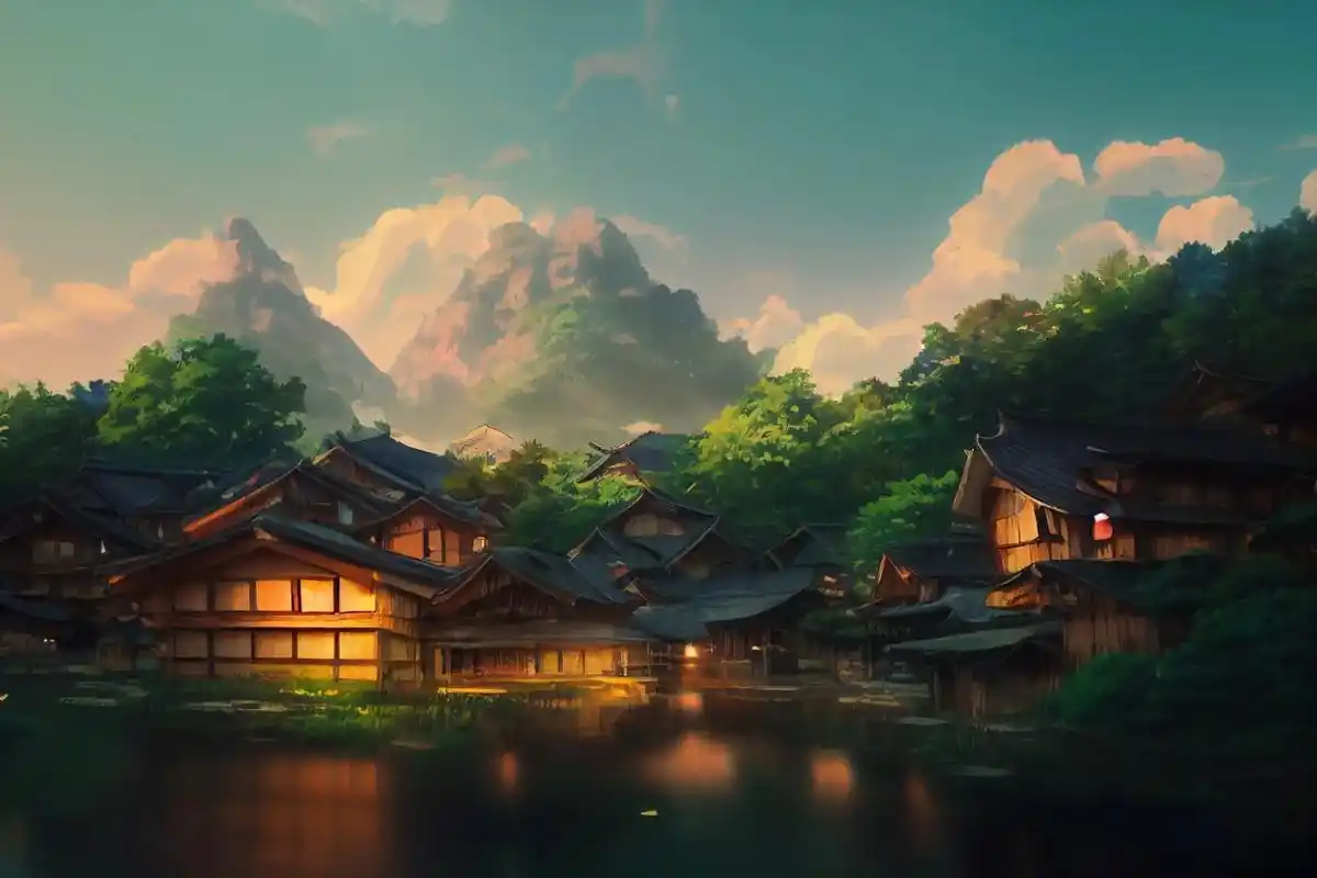 ai创作的二次元(场景篇)#ai艺术 #唯美意境 #场景素材 - 抖音