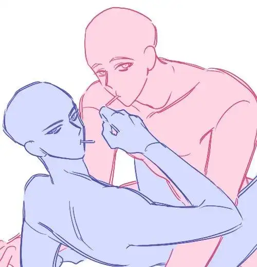 【板绘临摹】男友力&男友力——cp「双人线稿」