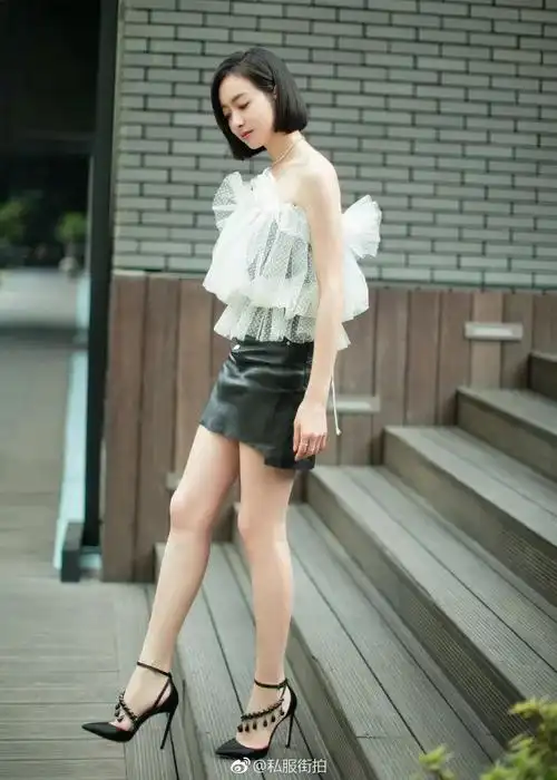 宋茜高跟美腿薄纱写真,明星写真
