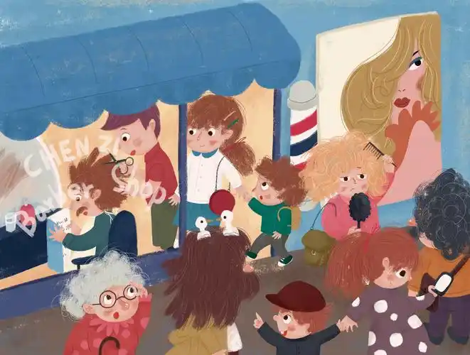 理发店 - 甜辰子 - 原创作品 - 视觉中国(shijueme)