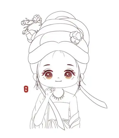 起度过#q版头像  #照片转手绘  #头像约稿  #约稿  #头像  #古风插画