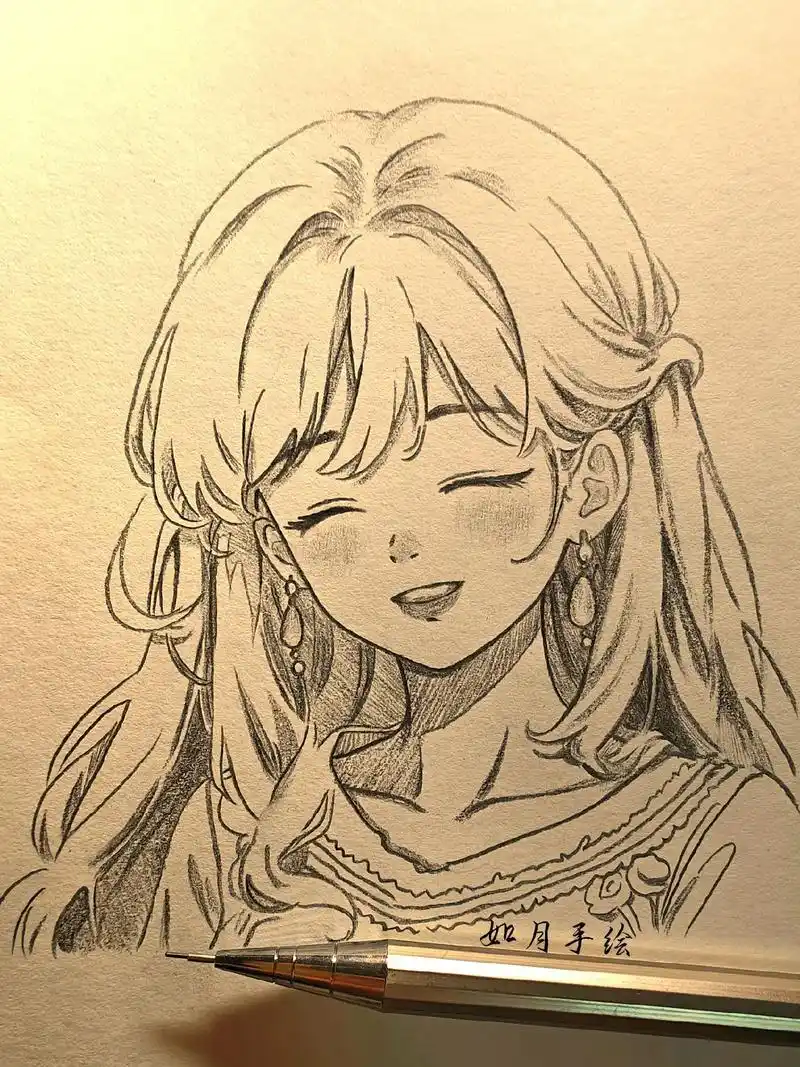 喜欢海,喜欢日出日落,喜欢你.#手绘动漫人物 #动漫头像 # - 抖音