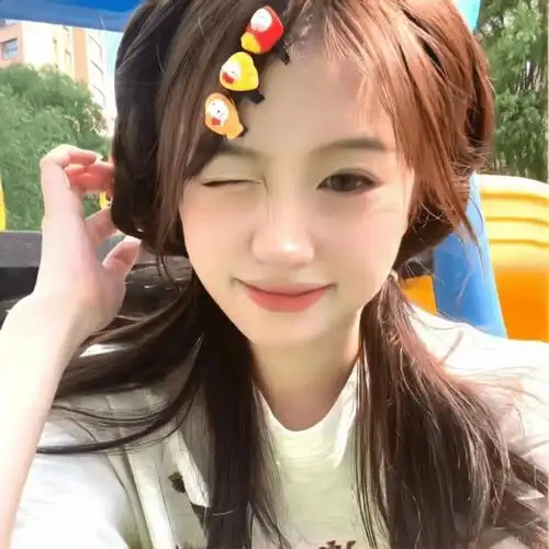 夏日甜美多巴胺真人女孩头像 可爱纯欲女生头像图