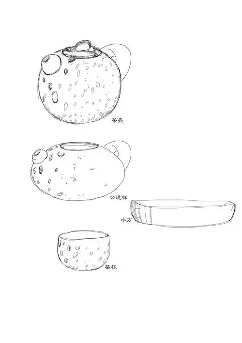 柴烧陶瓷茶具概念设计_手绘营设计工作室-站酷zcool