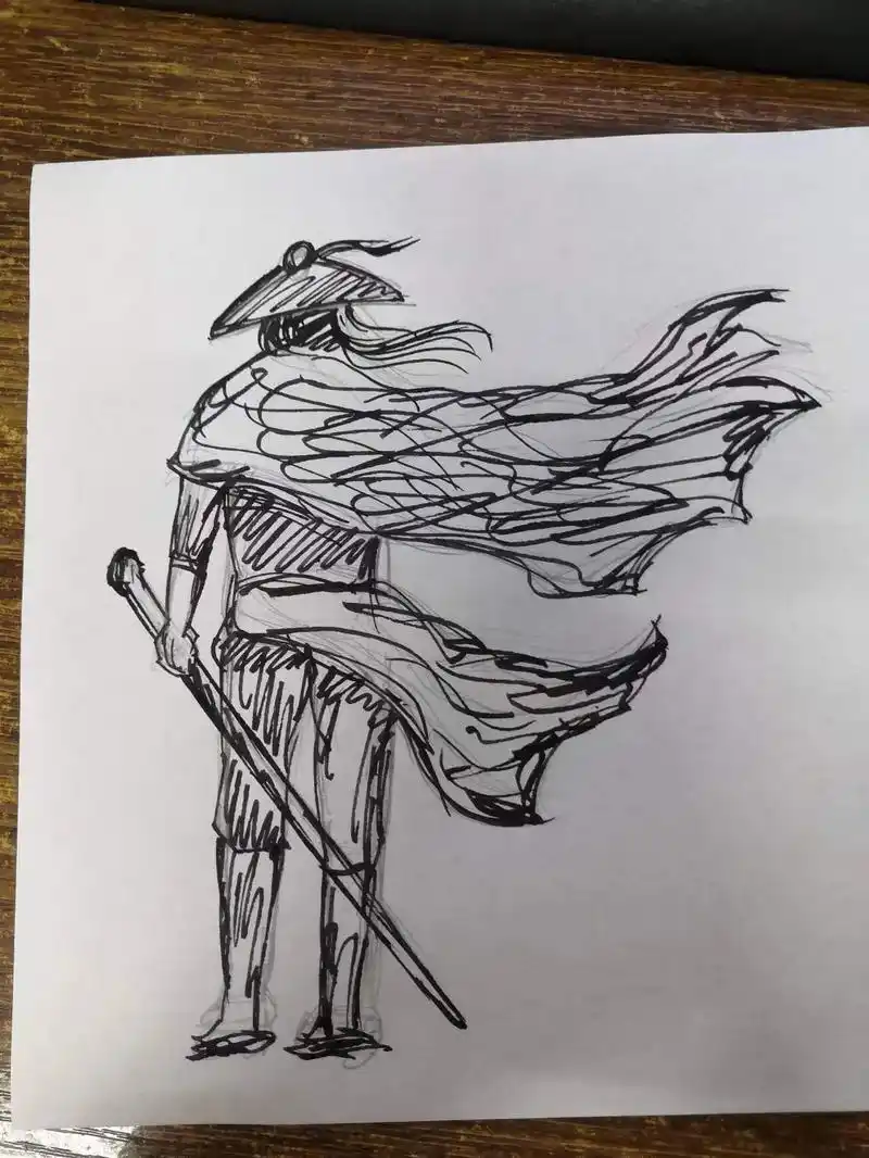 本人创意手绘应用到广告设计制作后效果,创意要义:侠客精神一览 - 抖