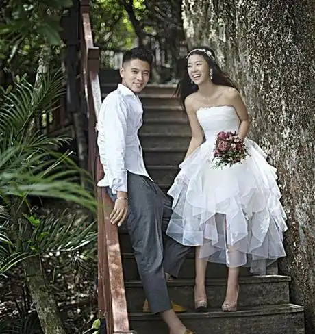 王雷李小萌三亚浪漫婚纱照2