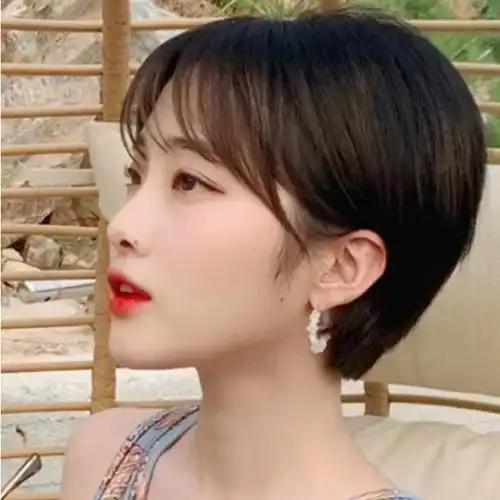 假发女短发酷中性帅气学生军训波波头短直发自然少女日系圆脸修脸