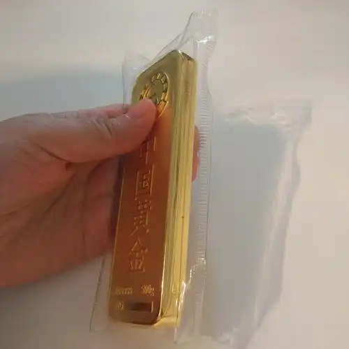仿真金条定制999足金500g中国黄金金条装饰原料银行样品收藏婚嫁