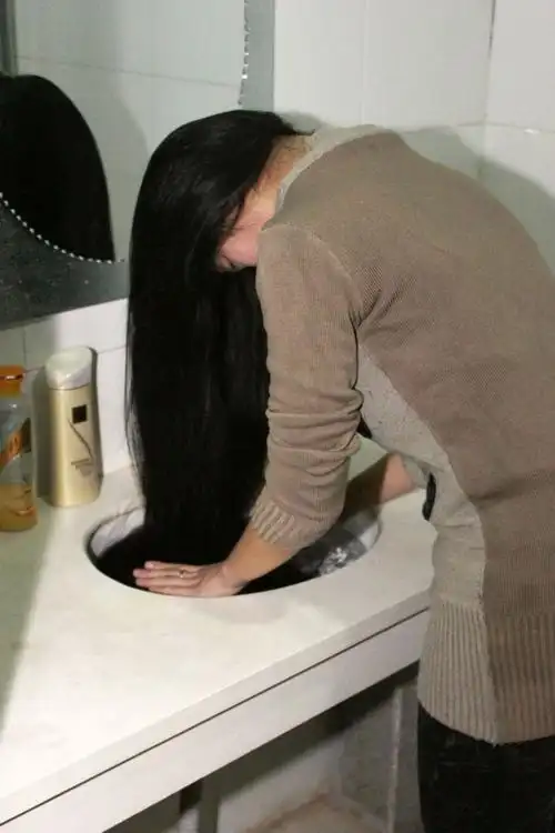 剪下高挑美女145米超长发北京face08