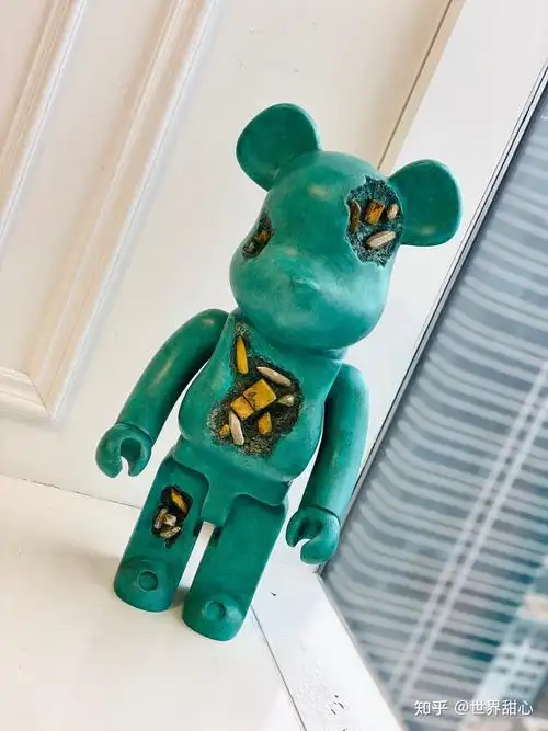 bearbrick青铜水晶02积木熊暴力熊摆件公仔