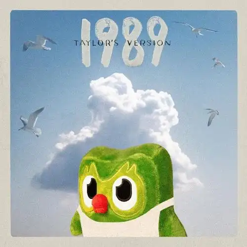 霉霉姐专辑封面,但是多邻国version  #泰勒斯威夫特头像