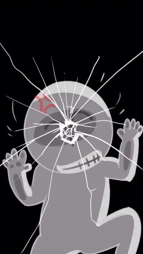 【壁纸】碎屏可爱壁纸/要么可爱,要么破碎