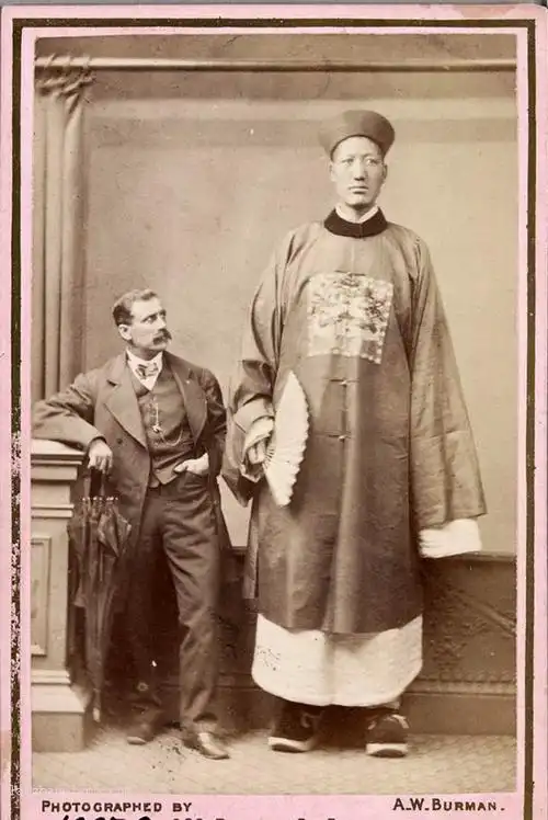 1871-1880年间世界第一巨人詹世钗真实影像