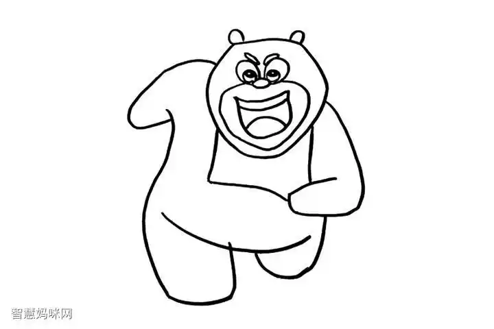 熊大简笔画画法步骤