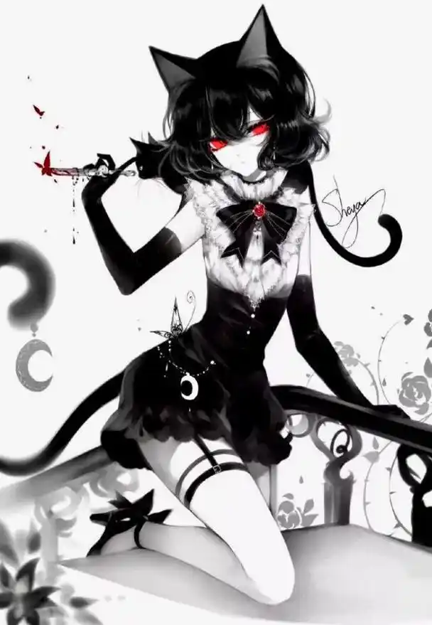 最美的动漫二次元黑暗少女,看了不想睡觉