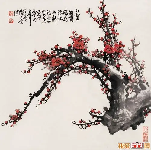 王成喜梅花作品赏析之二(6)_中国名画_百科_我爱画画网_一个免费学