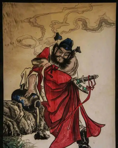 钟馗是唐朝玄宗时期的人物,其相貌和常人不同,可以说长得凶神恶煞