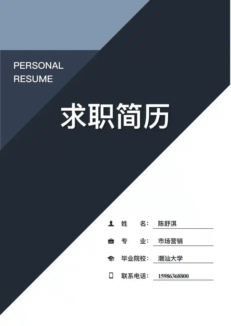 n118.个性简约色系|个人求职简历模板