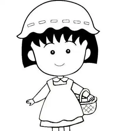 可爱的女生卡通人物头像图片简笔画