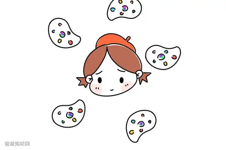 如何画可爱小画家简笔画